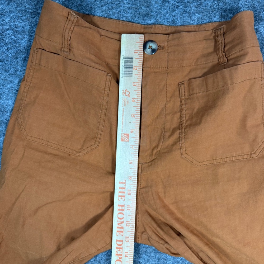 Maeve by Anthropologie The Colette Wide Leg Crop Pants Womens 28 Burnt Orange - Picture 8 of 9